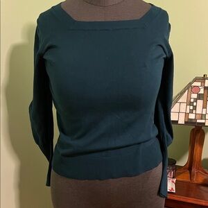 Lane Bryant Teal Crew Neck Sweater